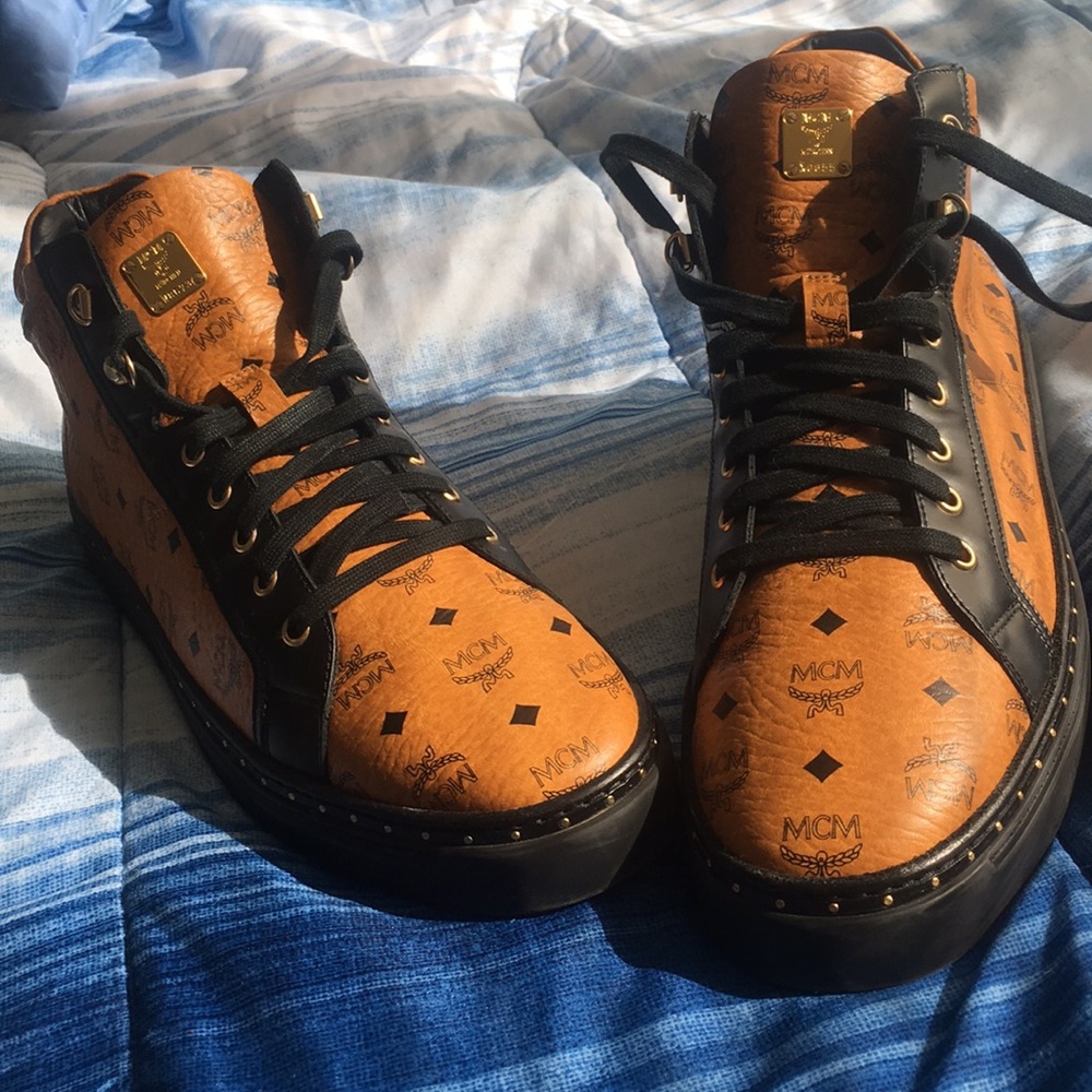 Mcm mid top sneakers